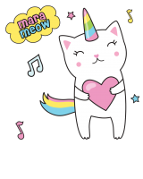 Maglia Donna scollo a V Unicorno 2 Marameow