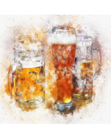 MAGLIETTA DONNA CON BIRRE.