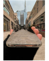 IMMAGINE PIAZZA GAE AULENTI EFFETTO.