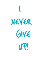 MAGLIA I NEVER GICE UP!