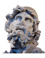 TAZZA CON TESTA DI ULISSE STATUA