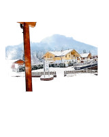 DISEGNO POZZA DI FASSA CON NEVE. 