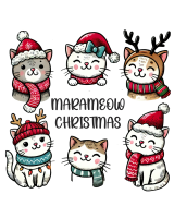 Felpa con cappuccio Unisex Marameow Natale
