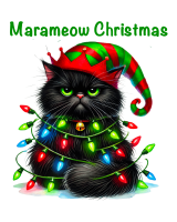 T-Shirt Donna Marameow Gatto Nero
