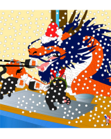 Christmas themed Chinese restaurant