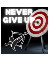 Never give up