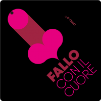 FALLO CON IL CUORE keychain black