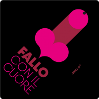 FALLO CON IL CUORE keychain black