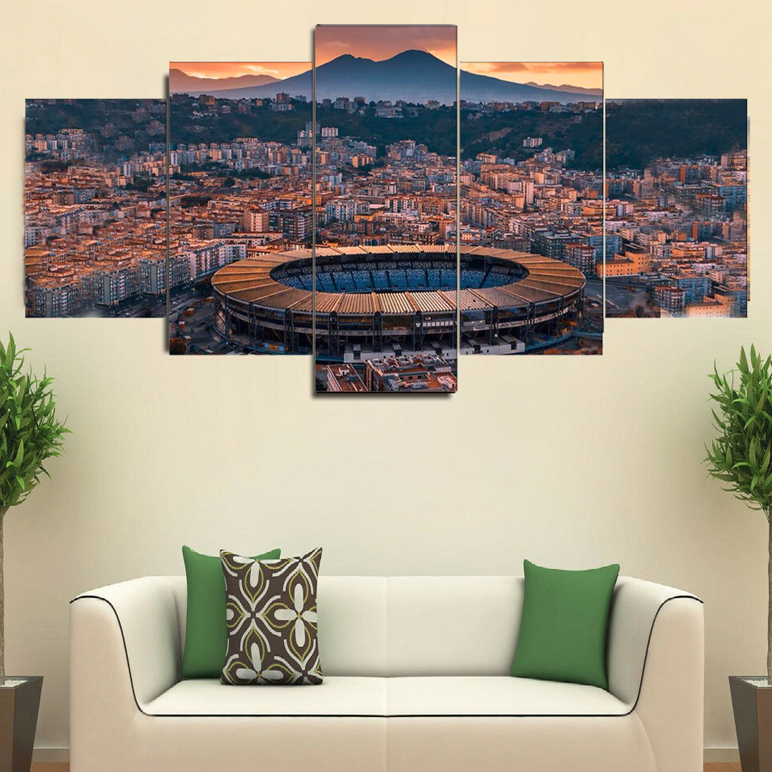 Canvas 5 Pannelli Telaio