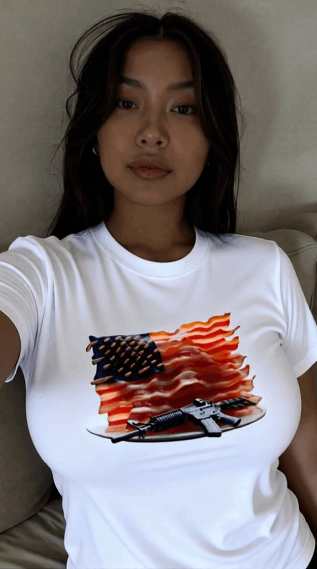 USA bacon and gun