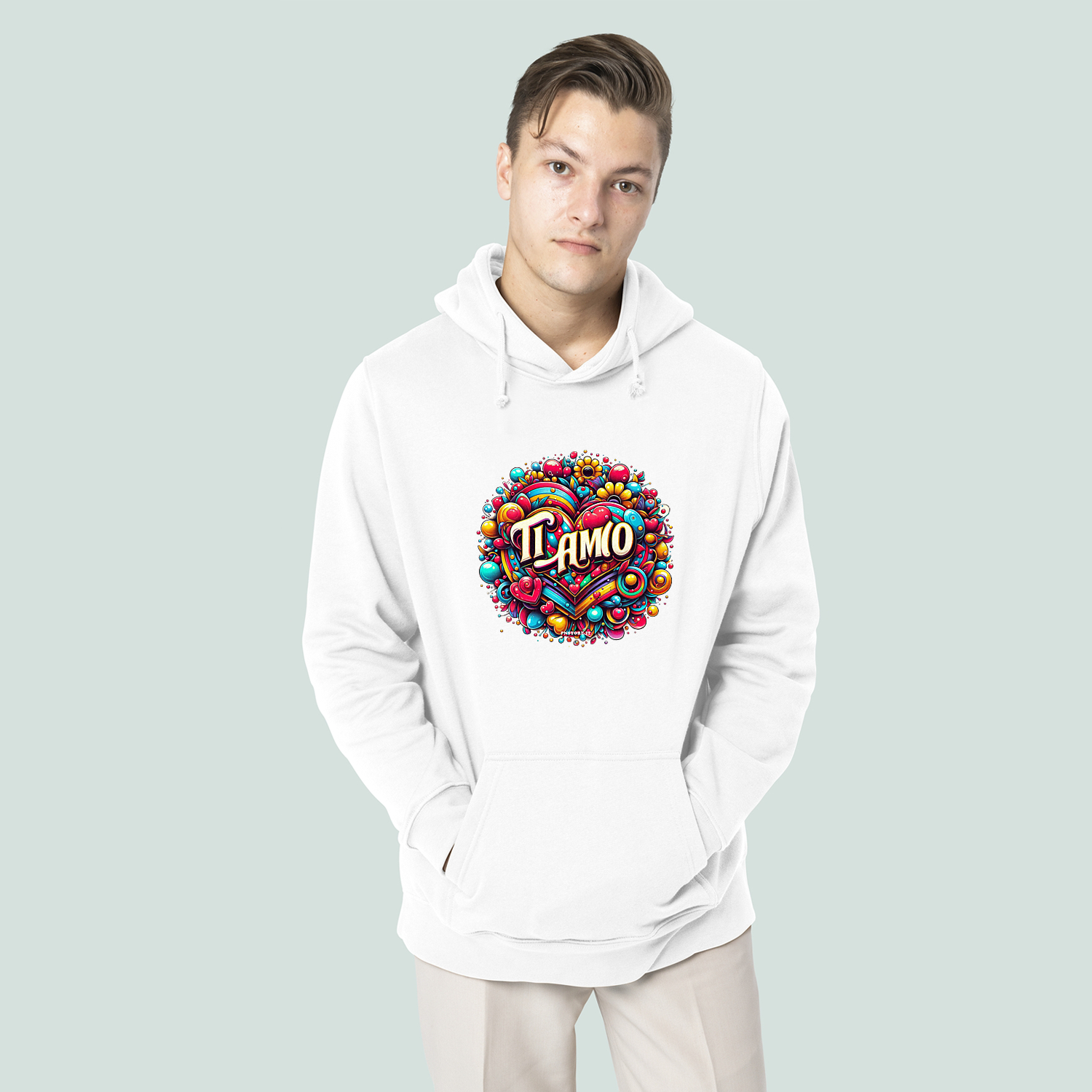 Felpa Unisex con Cappuccio