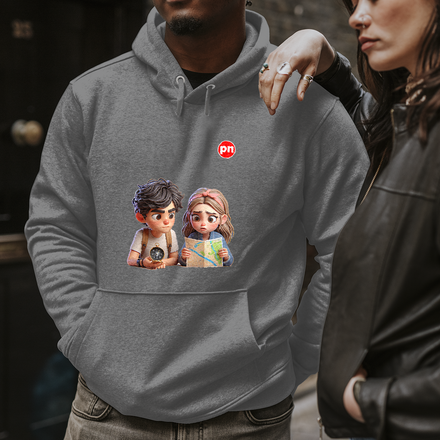 Felpa Unisex con Cappuccio