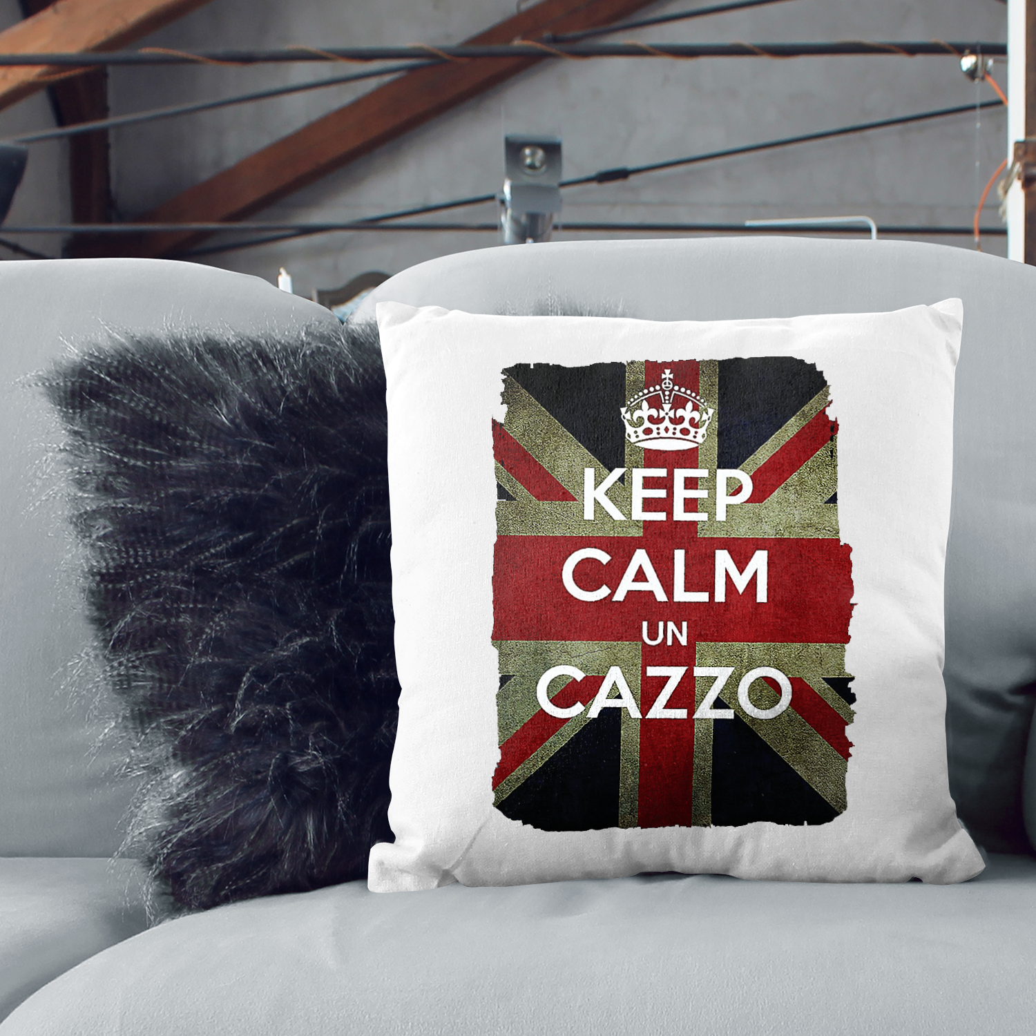 KEEP CALM UN CAZZO il cuscino