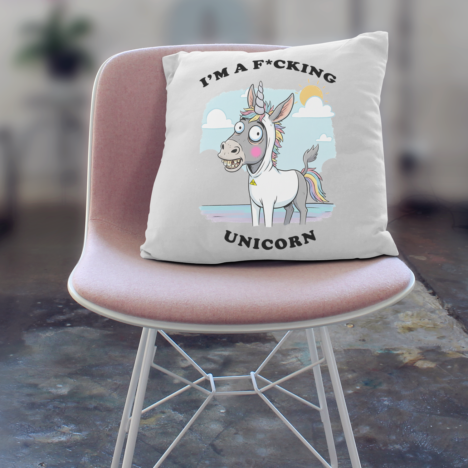 FUCKING UNICORN il cuscino