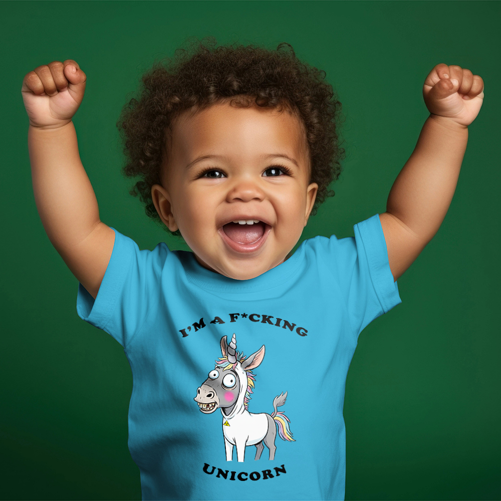 FUCKING UNICORN la maglietta bambino