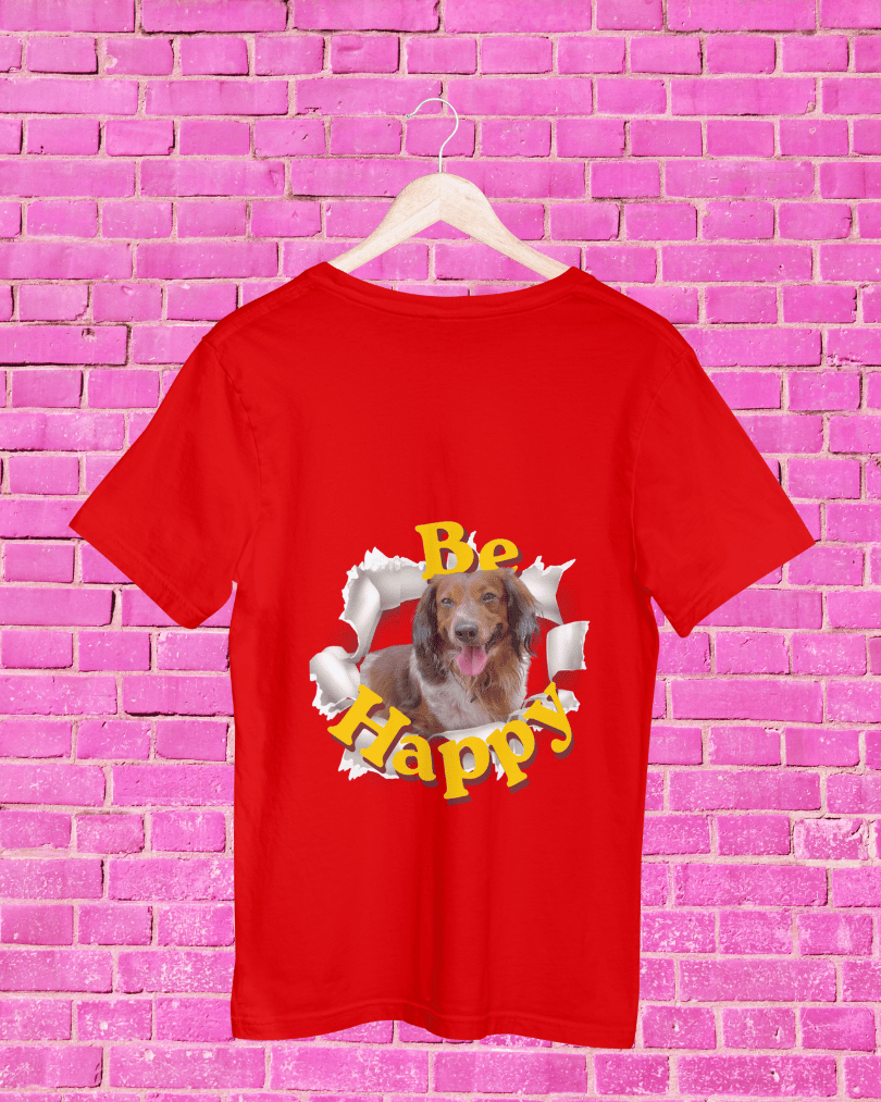 Tshirt Large Be Happy Lancillotto