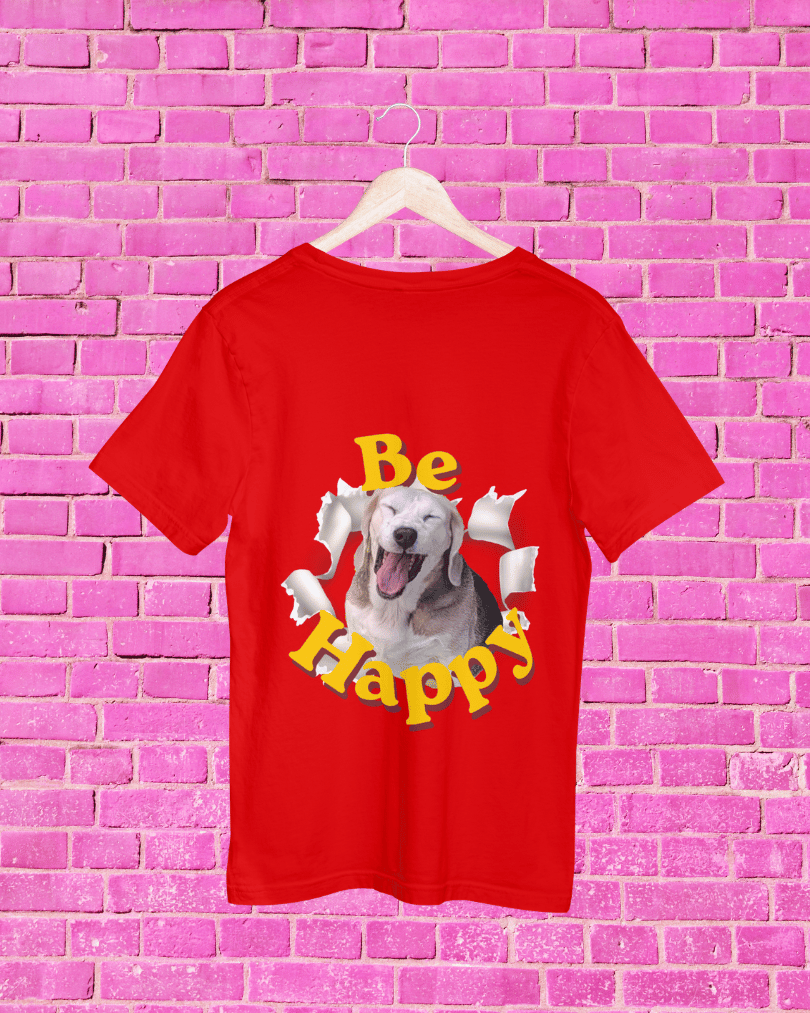 Tshirt Large Be Happy Carlotta