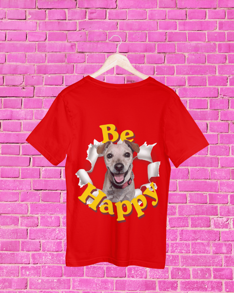 Tshirt Large Be Happy Chip