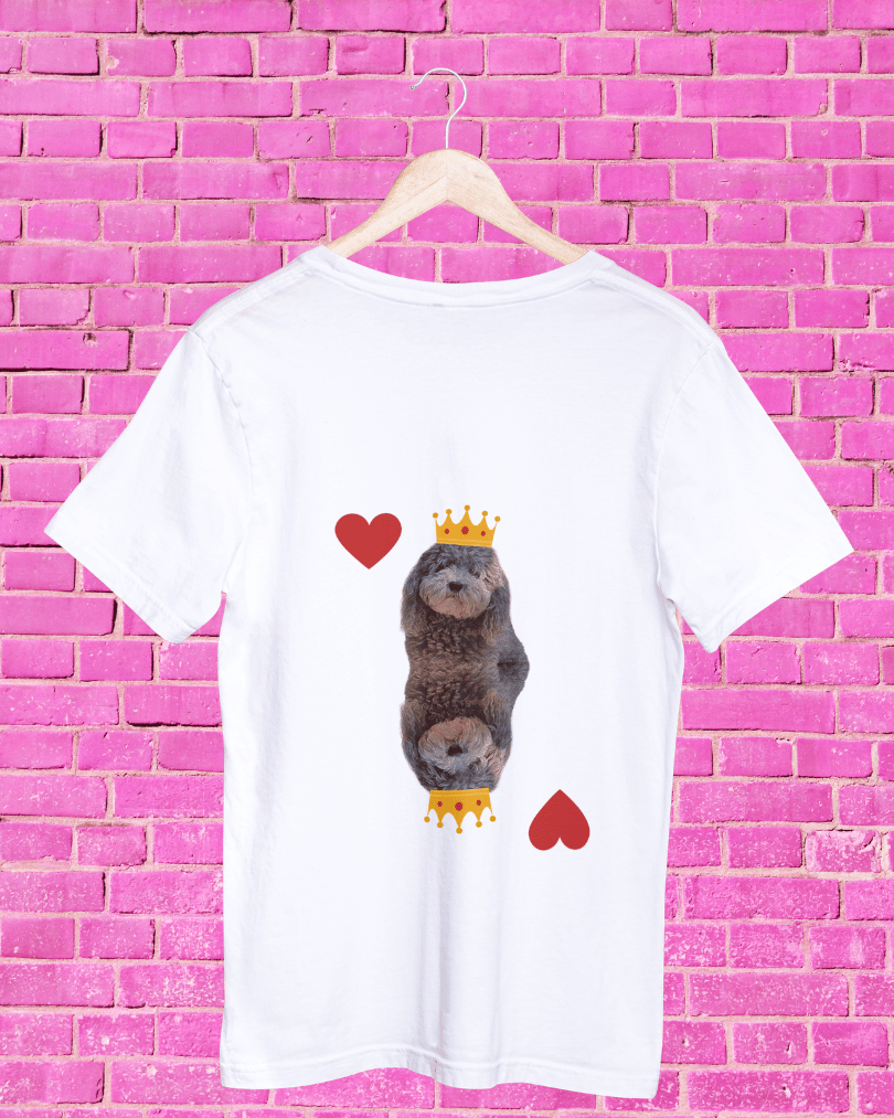 Tshirt Large Pepe Re di cuori