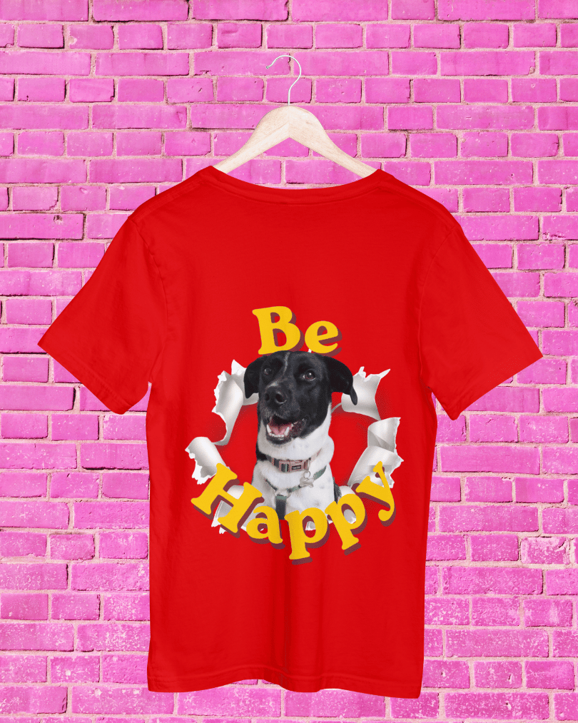 Tshirt Large Be Happy Wyke