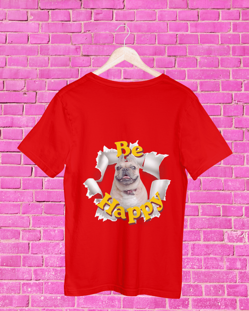Tshirt Large Be Happy Vicky