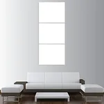 Canvas 3 Pannelli Verticali Telaio - Mockup