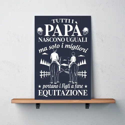 I Papà migliori portano i figli a equitazione
