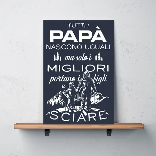 I Migliori Papà portano i figli a Sciare