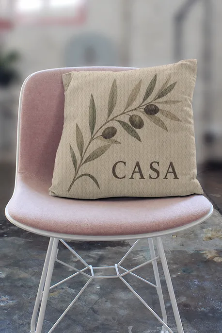 Kissen aus Jute - Hover
