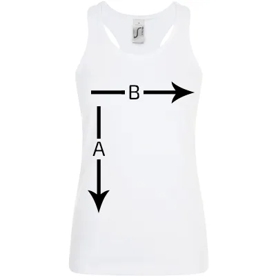 Camiseta sin mangas para mujer Size Guide
