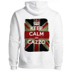 KEEP CALM UN CAZZO felpa con zip