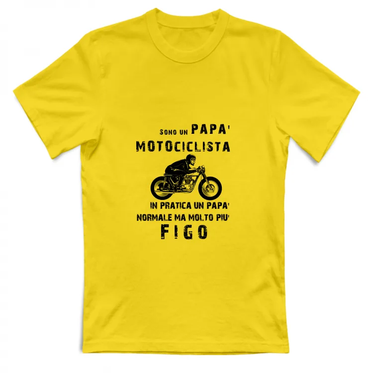 papà motociclista