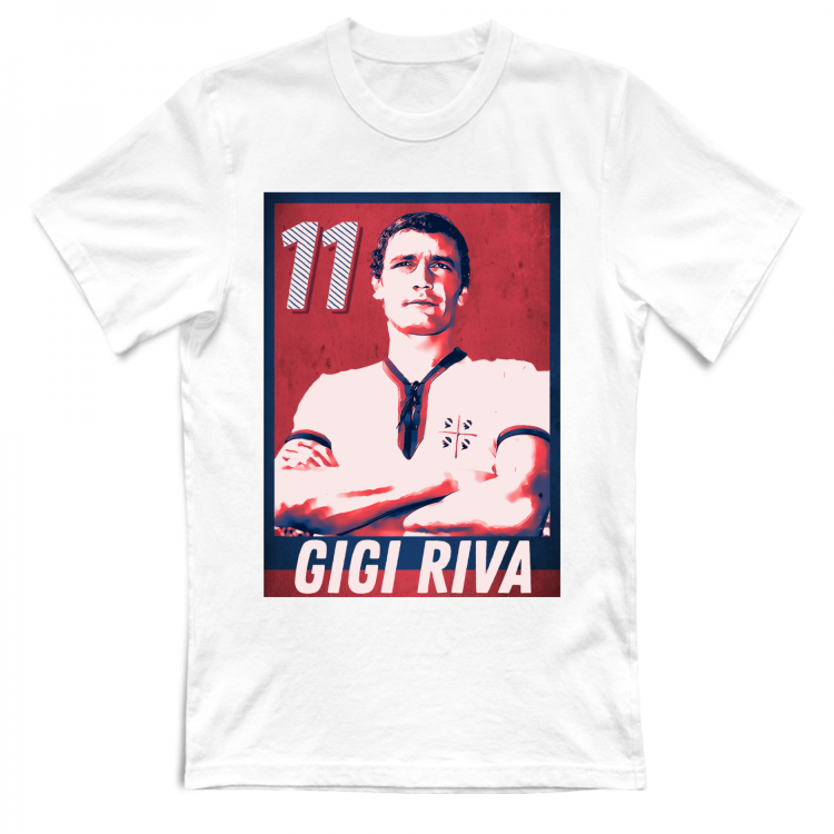 Gigi Riva T-Shirt LIMITED EDITION scetticasteddu