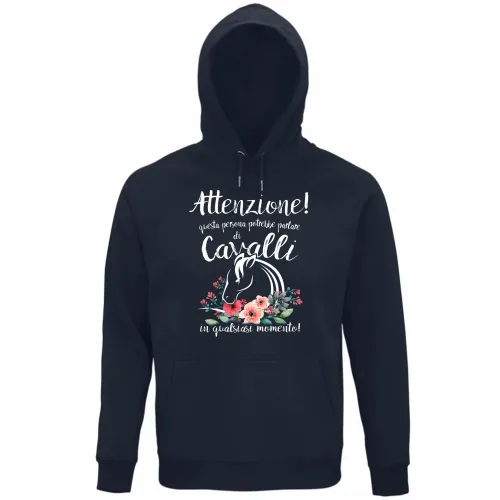 Felpa Organica Unisex Cappuccio