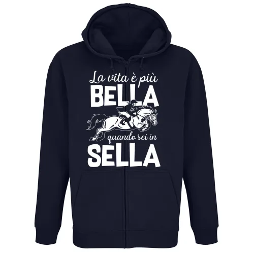 Felpa Premium Cappuccio Zip