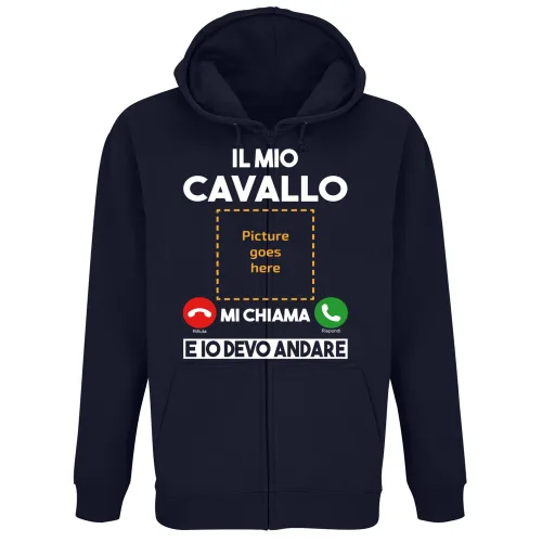 Felpa Premium Cappuccio Zip