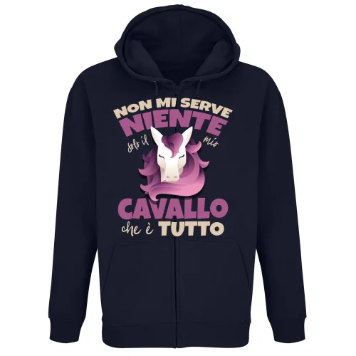 Felpa Premium Cappuccio Zip