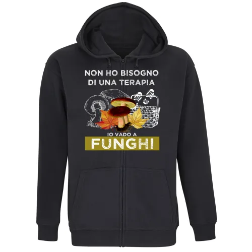 Felpa Premium Cappuccio Zip