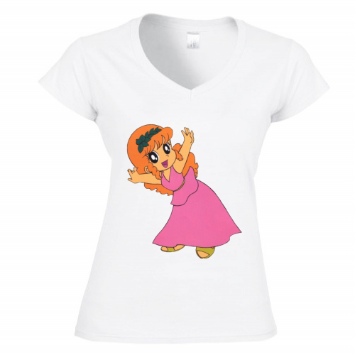 T-Shirt Donna C'era Una Volta... Pollon... Combina Guai - 100% Cotone 185 Gr/mq