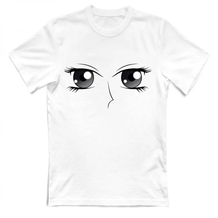 maglia faccia anime ragazza