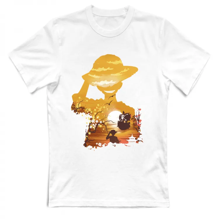 maglia one piece tramonto