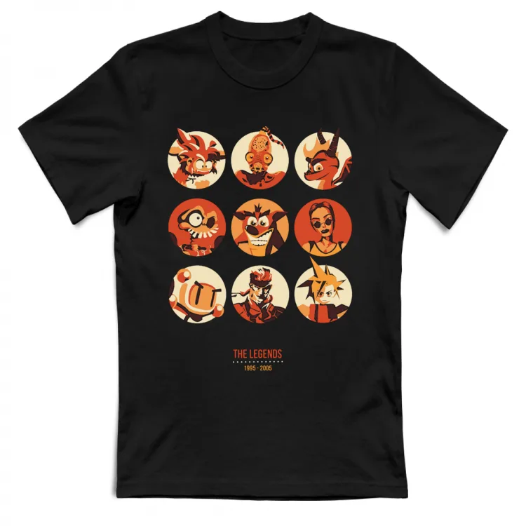 maglia leggende videogame anni 90