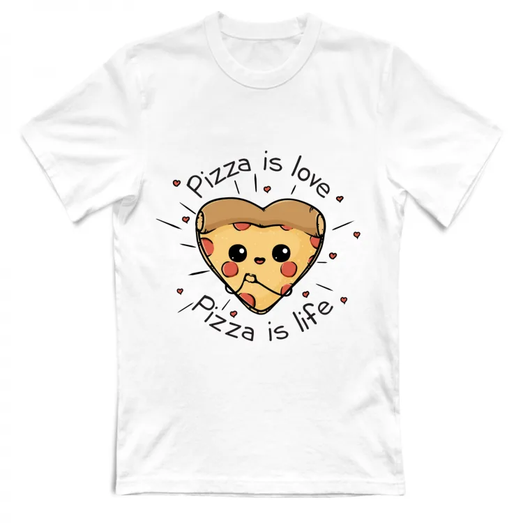 maglia pizza is love pizza is life