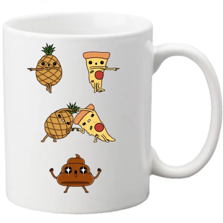 tazza pizza con ananas fusion