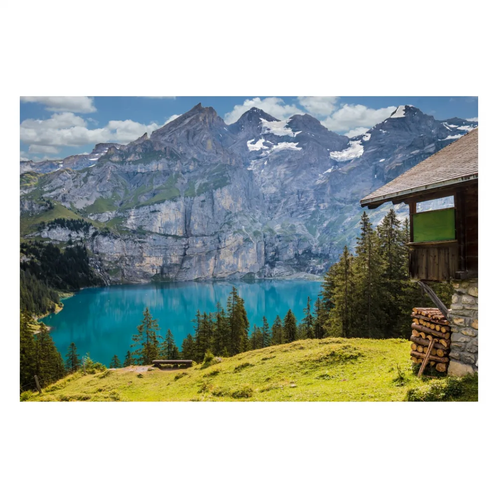 CANVAS 90X60 - LAGO DALL'ALTO - MONTAGNA