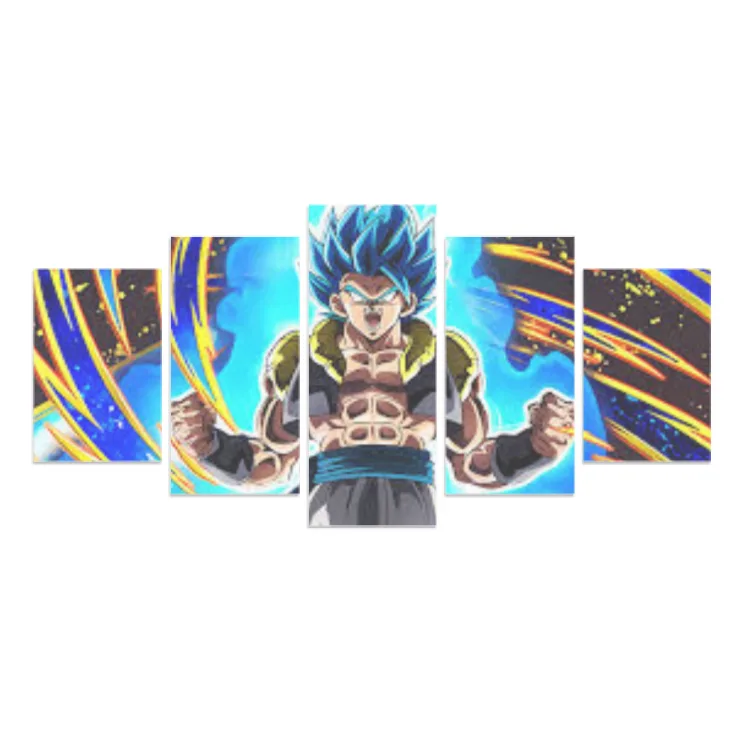 poster da 5 tele gogeta ssj blue