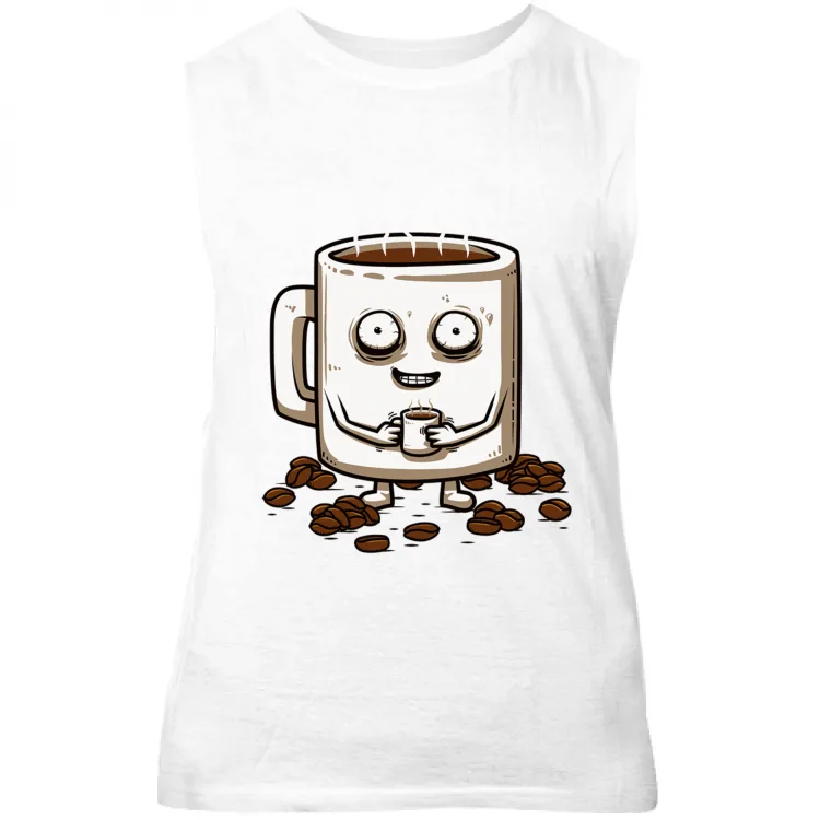 canottiera unisex caffè