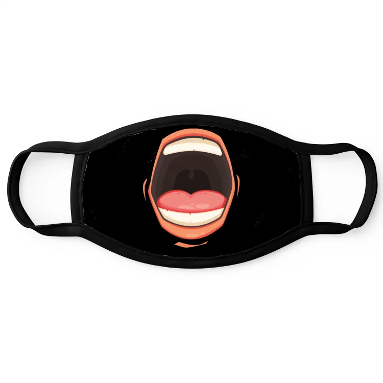 Mask bocca aperta black