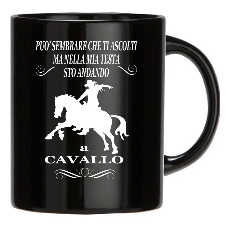 PUO' SEMBRARE CHE TI ASCOLTI - T-SHIRT CAVALLO