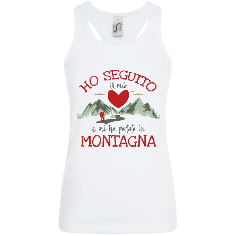 Il mio Cuore in Montagna Rosso